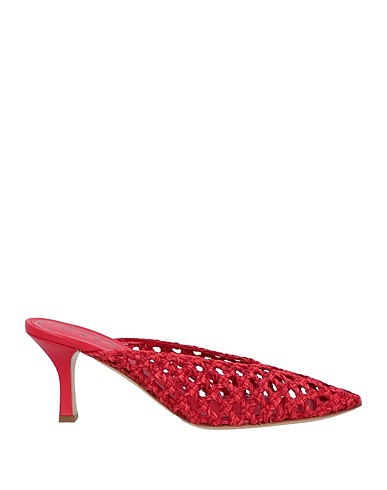 CASADEI Mules and clogs Red Leather