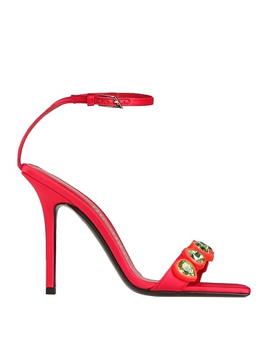 THE ATTICO Sandals Red Textile fibres