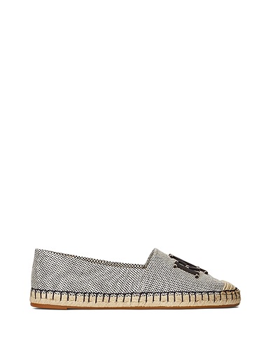 LAUREN RALPH LAUREN Espadrilles  CAMERYN III CANVAS & LEATHER ESPADRILLE 
 Black 85% Textile fibres, 15% Leather