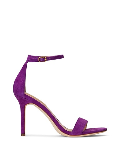 LAUREN RALPH LAUREN Sandals  ALLIE SUEDE SANDAL 
 Purple 100% Sheepskin