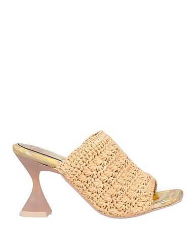 RAS Sandals Beige Textile fibers