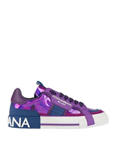 DOLCE&GABBANA Sneakers Purple Leather