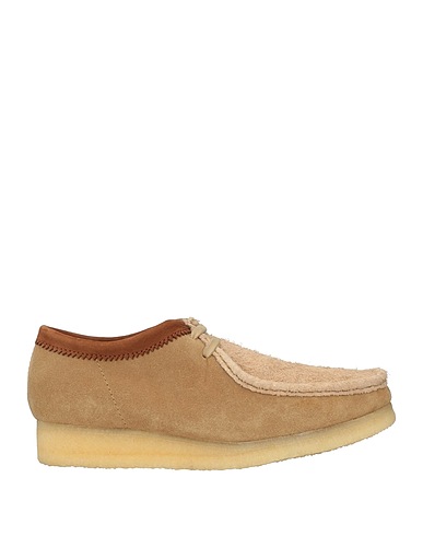 CLARKS ORIGINALS Laced shoes Sand Leather