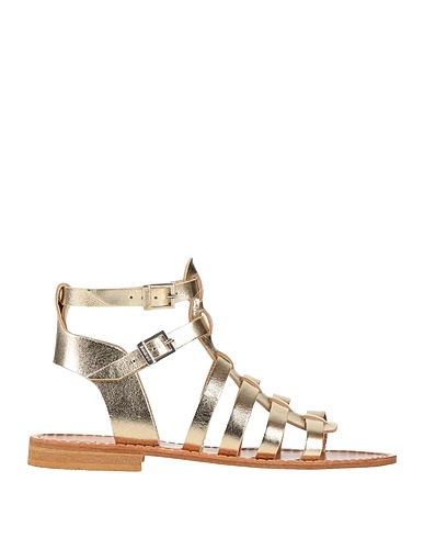 BALDININI Sandals Gold Leather