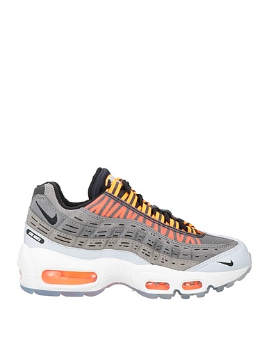 NIKE Sneakers Grey Textile fibres, Leather