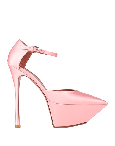 AMINA MUADDI Pump Pink Textile fibers