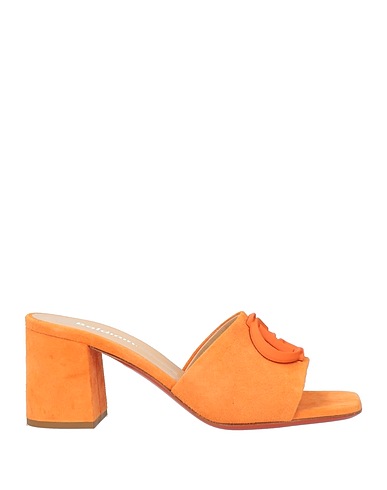 BALDININI Sandals Orange Leather