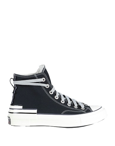 CONVERSE Sneakers CHUCK 70 HACKED HEEL HI BLACK/DARK MOTH
 Schwarz Gewebefasern