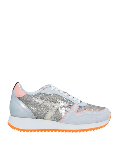 MIZUNO Sneakers Light grey Leather, Textile fibers