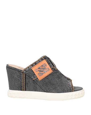 CASADEI Sandals Charcoal Textile fibers