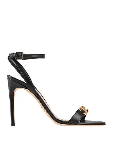 ELISABETTA FRANCHI Sandals Black Leather