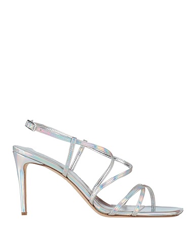NCUB Sandalen Silber Gewebefasern