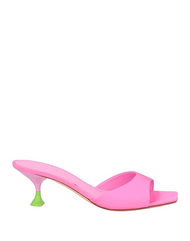3JUIN Sandals Pink Textile fibres, Leather