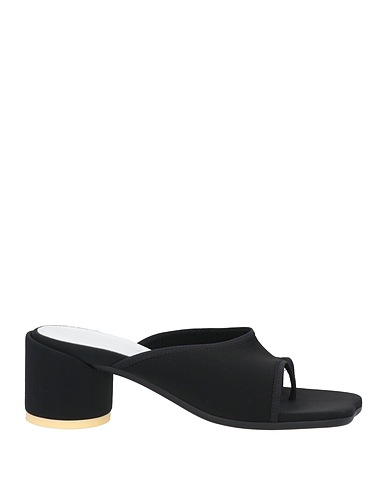 MM6 MAISON MARGIELA ソング・サンダル ブラック 紡績繊維