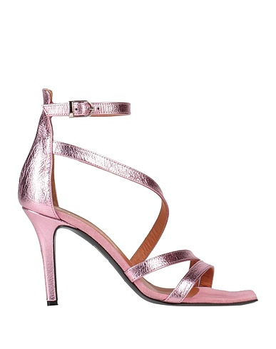 VIA ROMA 15 Sandals Pink Leather