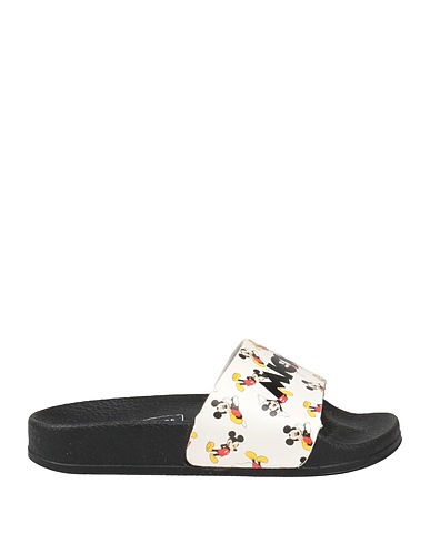 MOACONCEPT Sandali Bianco Gomma, Fibre tessili