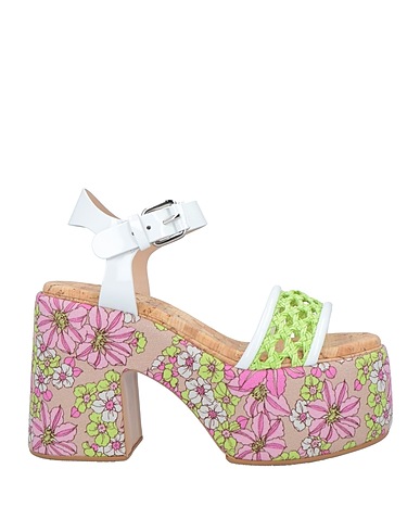 CASADEI Sandals White Leather