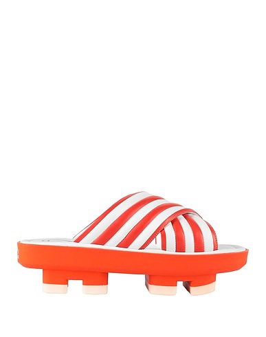 LET'S THONGUE Sandals Orange Leather