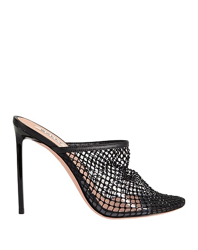 BALLY Mules and clogs Black Textile fibers, Leather