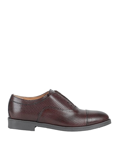 DANIELE ALESSANDRINI HOMME Laced shoes TESTA DI MORO 100% Leather