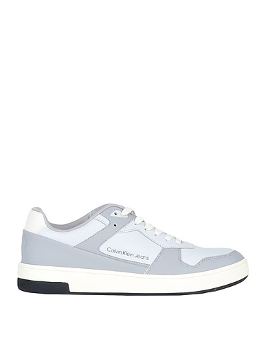 CALVIN KLEIN JEANS Sneakers Grey Textile fibres, Leather