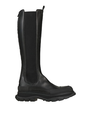 MCQUEEN Boots Black Calfskin