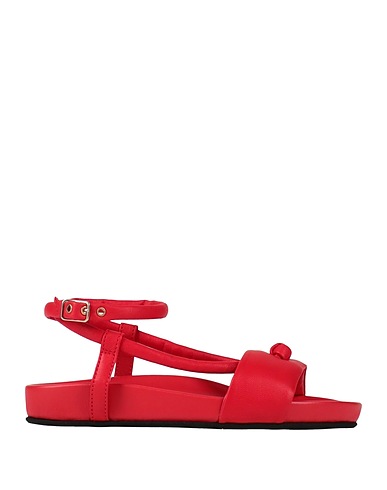 EMPORIO ARMANI Sandals Red 100% Ovine leather