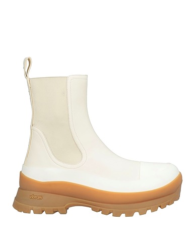 STELLA McCARTNEY Ankle boot Off white Textile fibres