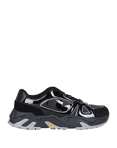 CALVIN KLEIN JEANS Sneakers Schwarz Polyester, Leder