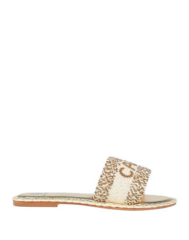 DE SIENA Sandals Ivory Textile fibres