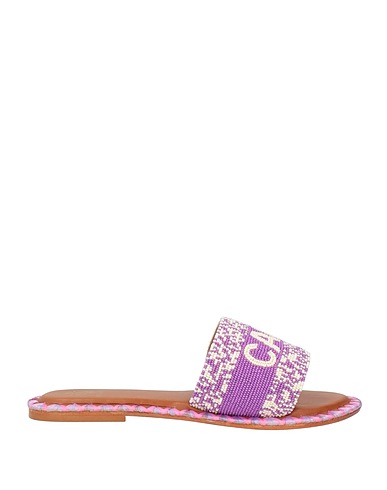 DE SIENA Sandals Purple Textile fibers