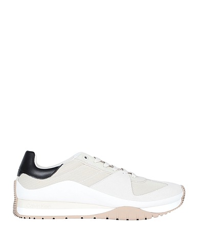 CALVIN KLEIN Sneakers Beige Pelle, Poliestere