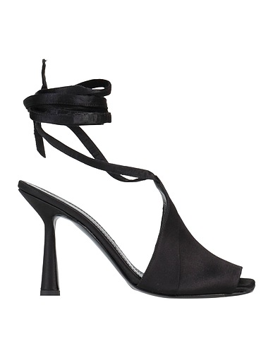ALDO CASTAGNA Sandali Nero Fibre tessili