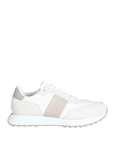 CALVIN KLEIN Sneakers Taupe 100% Polyester, Leather