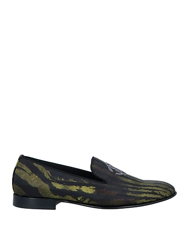 ROBERTO CAVALLI Loafers Green Textile fibres