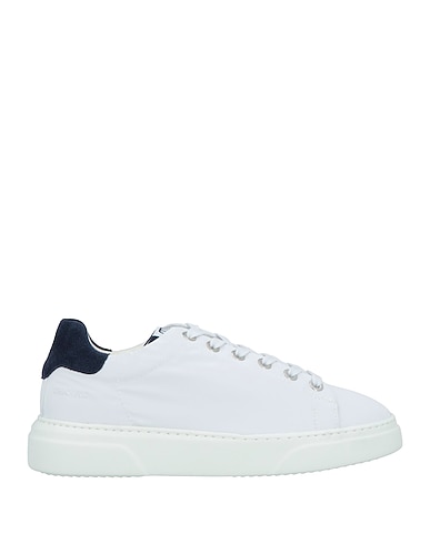 NOOVA Sneakers White Leather, Textile fibers