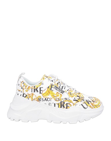 VERSACE JEANS COUTURE Sneakers Bianco Pelle, Fibre tessili