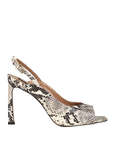 GIANCARLO PAOLI Sandals Light grey 100% Leather