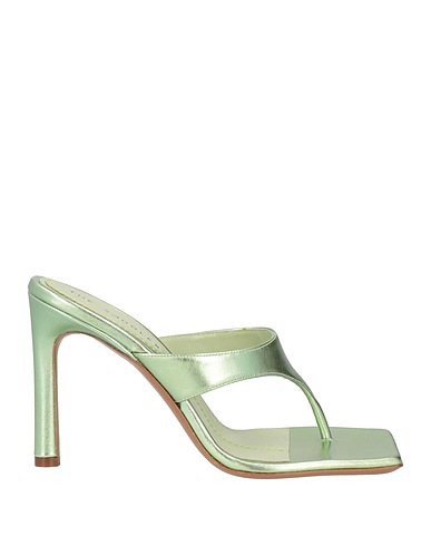 THE SADDLER Infradito Verde chiaro Pelle