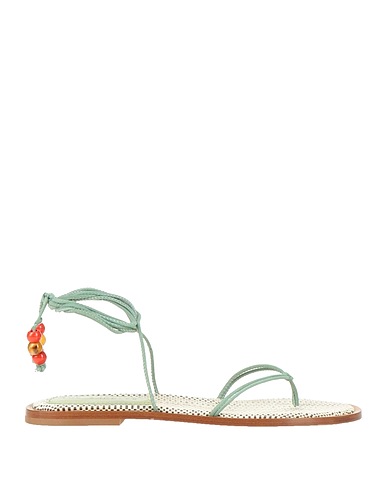 THE SADDLER Flip flops Sage green Leather
