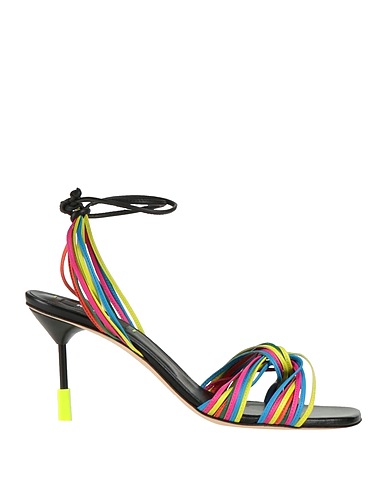 MSGM Sandalen Gelb Leder