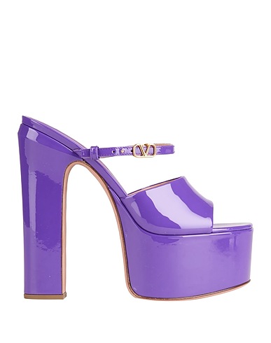 VALENTINO GARAVANI Sandali Viola Pelle