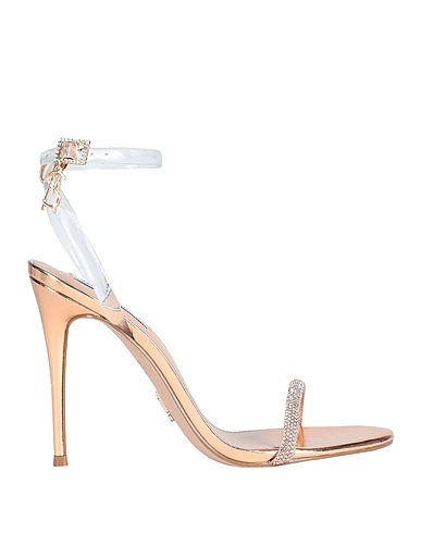 STEVE MADDEN Sandals Rose gold Textile fibres