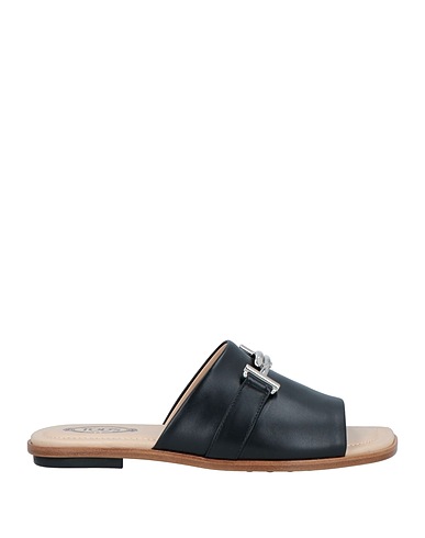 TOD'S Sandals Black Leather