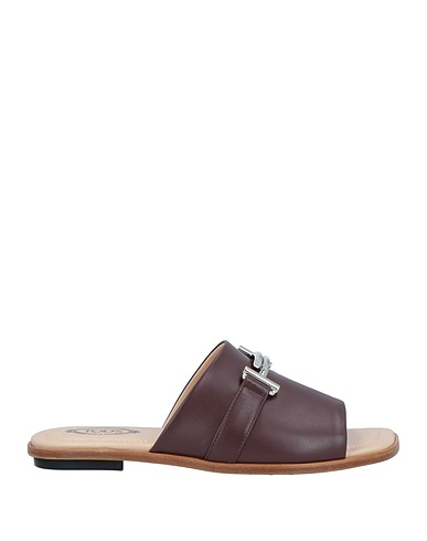 TOD'S Sandalen Schokobraun Leder