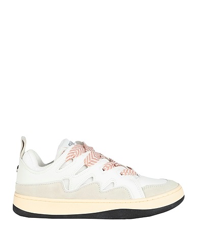 STEVE MADDEN Sneakers White Polyurethane, Textile fibres, Leather