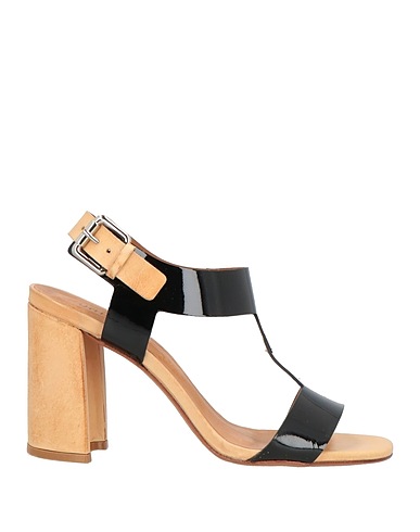 UNIQUE Sandalen Schwarz Leder