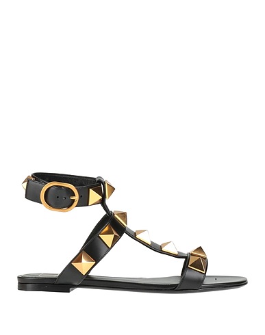 VALENTINO GARAVANI Sandals Black Leather