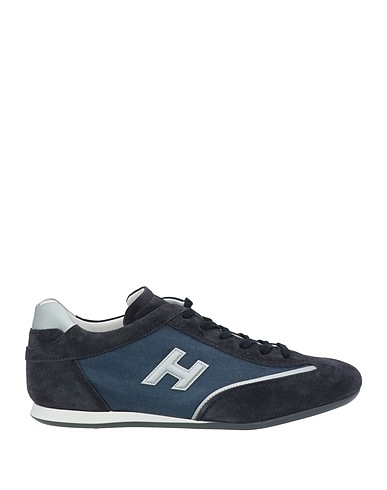 HOGAN Sneakers Blu notte Pelle, Fibre tessili