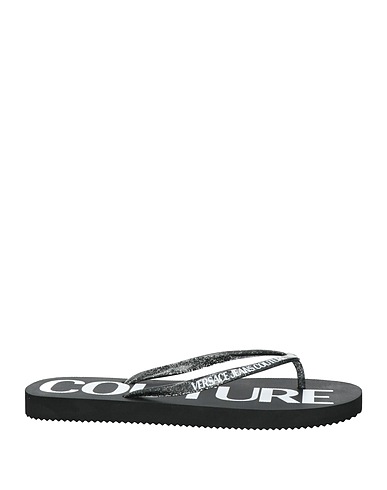 VERSACE JEANS COUTURE Flip flops Black Rubber